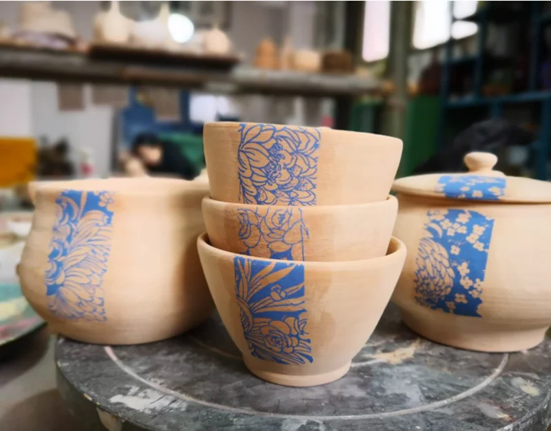 1PCS Pottery Ceramics Clay Transfer Paper Glaze Underglaze Colored Flower Paper Jingdezhen High Temperature DIY Decal Paper