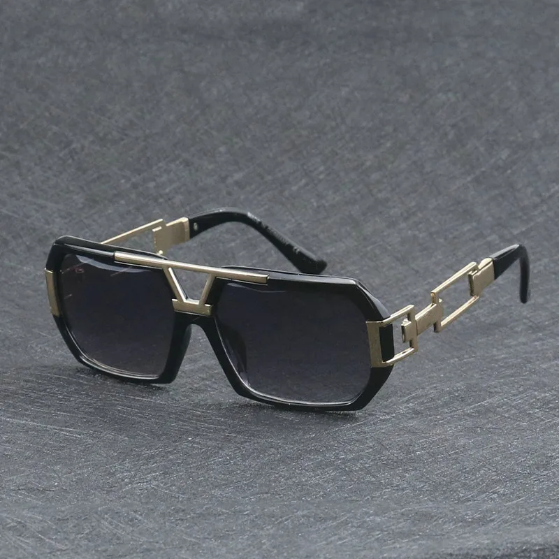 

sunglasses men and women outdoor UV protection sunglasses 627 New style square frame metal sunglasses