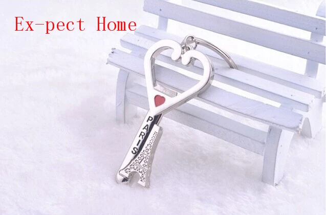 

FREE SHIPPING BY DHL 200pcs/lot New Zinc Alloy Paris Tower Heart Bottle Opener Keychains Novelty Keyrings for Promotion