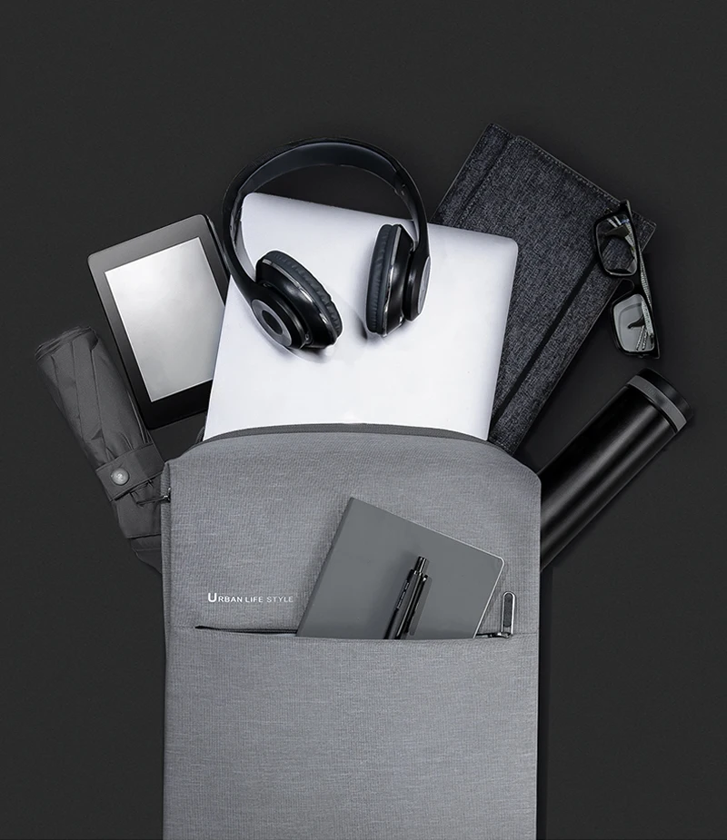 Xiaomi Rucksack Mi Minimalistischer Urbaner Lifestyle Polyester-Rucksack für Schule, Geschäft, Reisen Herrentasche mit Großer Kapazität – Detail 12