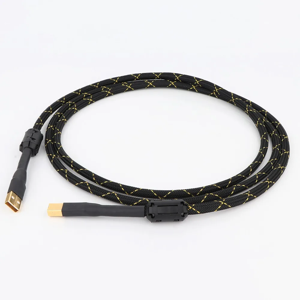 Preffair HIFI 4N OFC Kupfer USB Kabel USB Typ A Zu B Datenkabel HiFi USB Audio Video Kabel DAC PC Audio Video Datenkabel – Detail 2