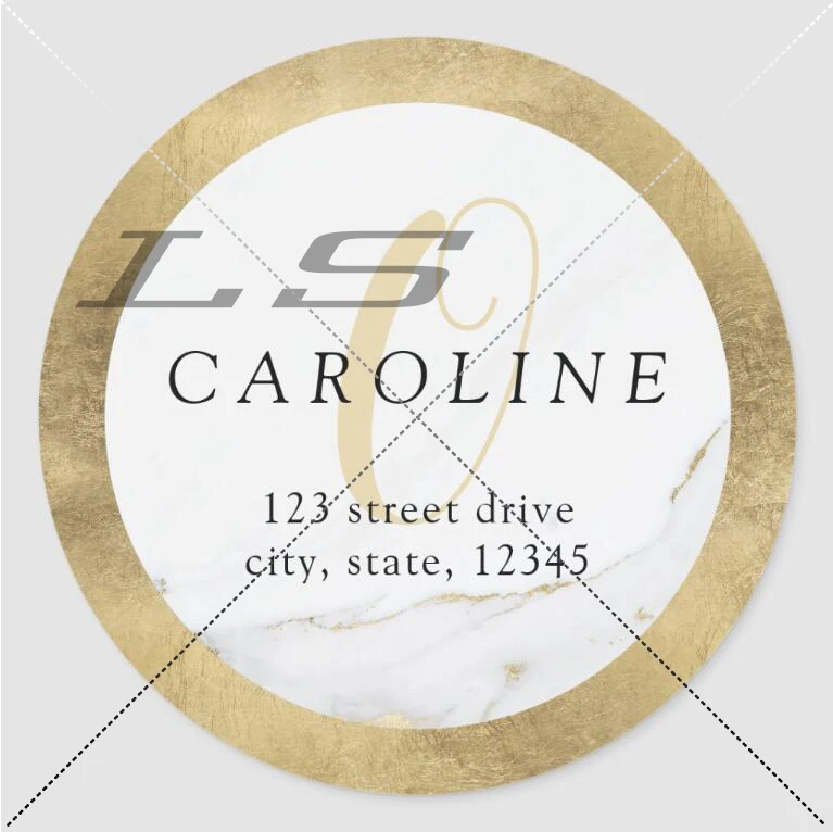 Customized LOGO Baking Gift Wedding Stationery Hand-Wrapped Envelope Sealing Label Christmas Gift Decoration