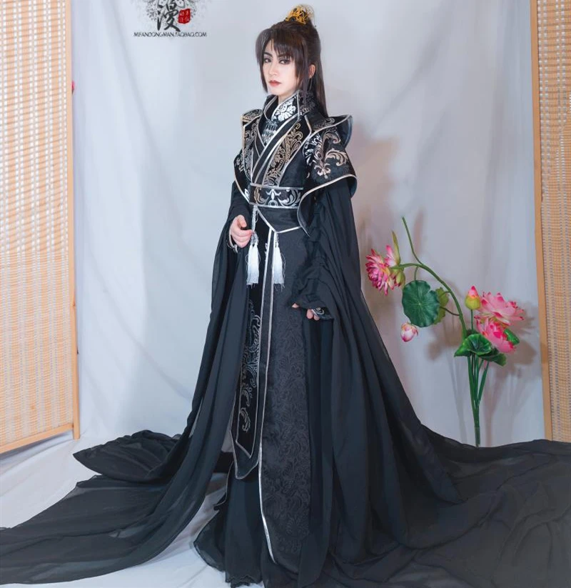 Anime MO DAO ZU SHI Song Lan Cosplay He Xuan Chang Geng Costume Sha Po Lang Tian Guan Ci Fu Character Hanfu Costume Full Set