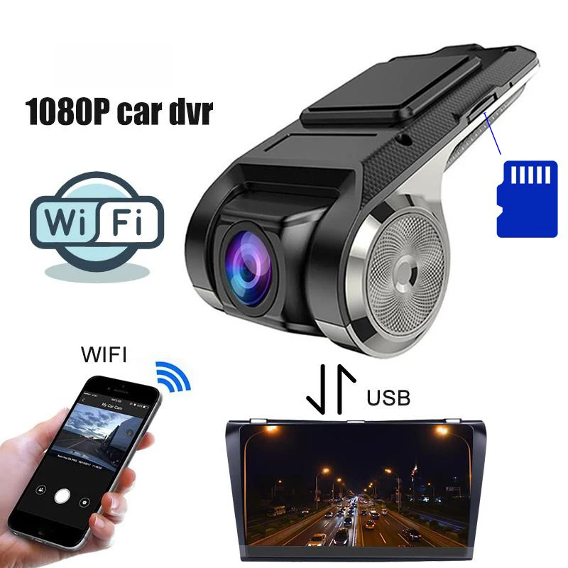 

HD USB Port Car Dash Front DVR Record Camera Video Recorder For Android Radio Multimedia Player