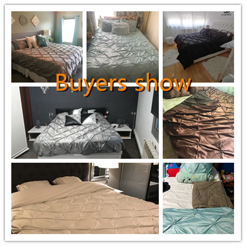 Silk Bedding Set  King Size Bed Set Bed Clothes Duvet Cover Pillowcases Wholesale
