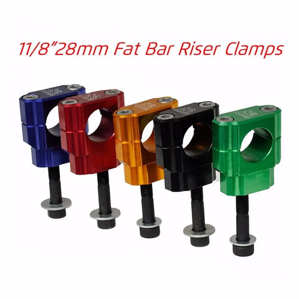 

M12 M10 7/8"22mm 28mm Billet Handlebar Handle Bar Mounts Clamps Adapter Holder Risers For Honda CRF CR Dirt Pit Bike Motocycle