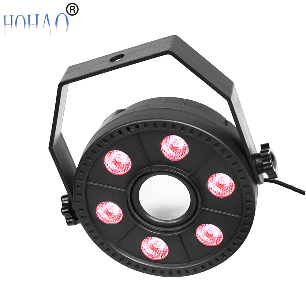 Factory Wholesales 12pcs/Lots New Bluetooth Audio 6pcs Led RGBW MINI Flat Par For Disco Bar Dj Wedding Birthday Mood Lighting