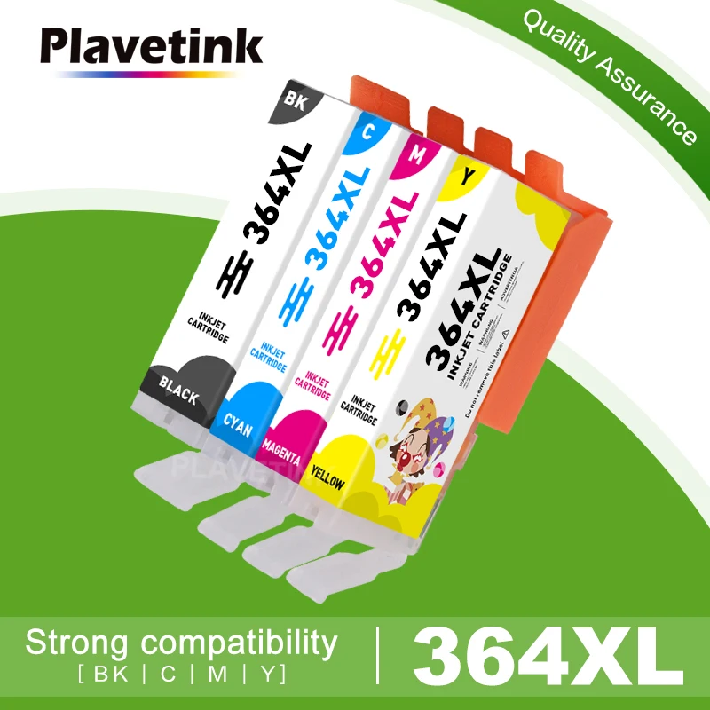 Plavetink 4 Farbe 364XL Drucker Tinte Patrone Für HP 364 XL Compatiable Für HP Deskjet 3070A 5510 6510 B209a C510a c309a Drucker