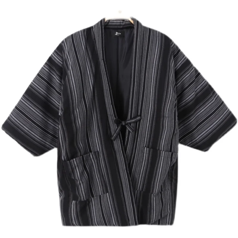 Japońskie Kimono Cardigan kobiety zimowe tradycyjne ciepłe Yukata Haori Vintage azjatyckie ubrania piżamy Haori topy Casual ubrania domowe