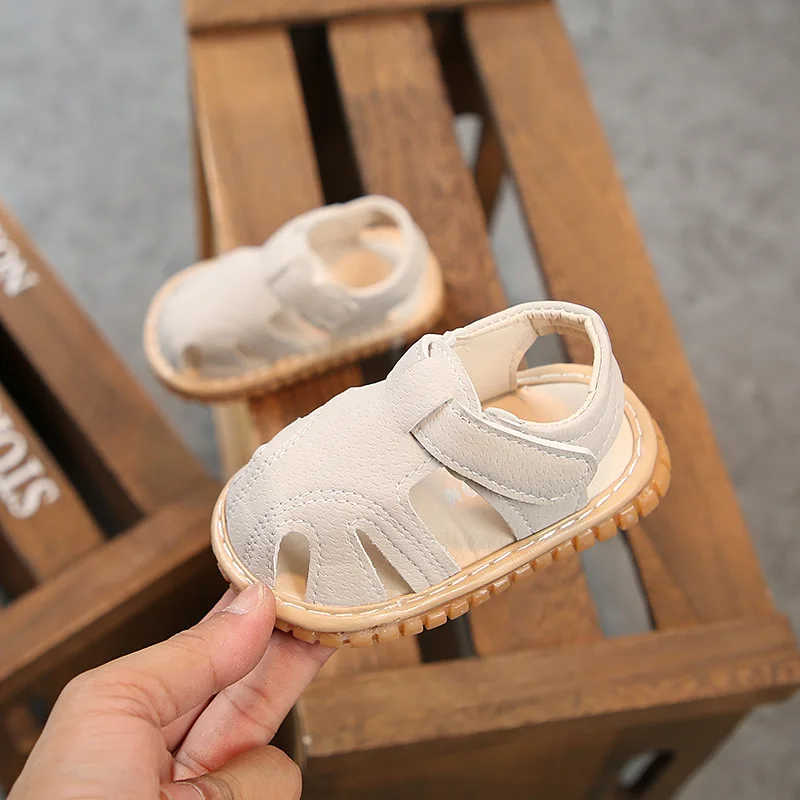 0-1-2 years old baby shoes Summer new baby sandals for girls and boys babies called shoes soft bottom non-slip