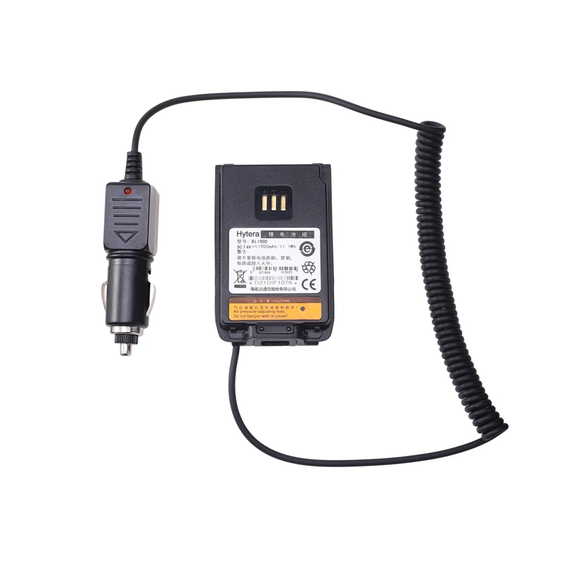 12V Radio Batterij Eliminator BL1502 Auto Lader Adapter Voor Hyt Hytera PD680 PD500 PD560 PD660 Walkie Talkie