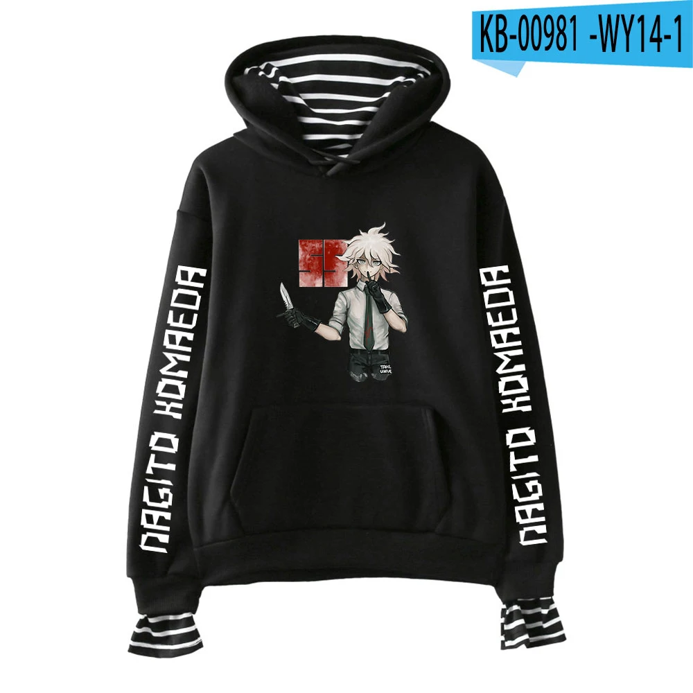 

2021 spring New Nagito Komaeda Hoodie Sweatshirts Men Womens Print womens Pullover Unisex Harajuku Tracksuit Casual