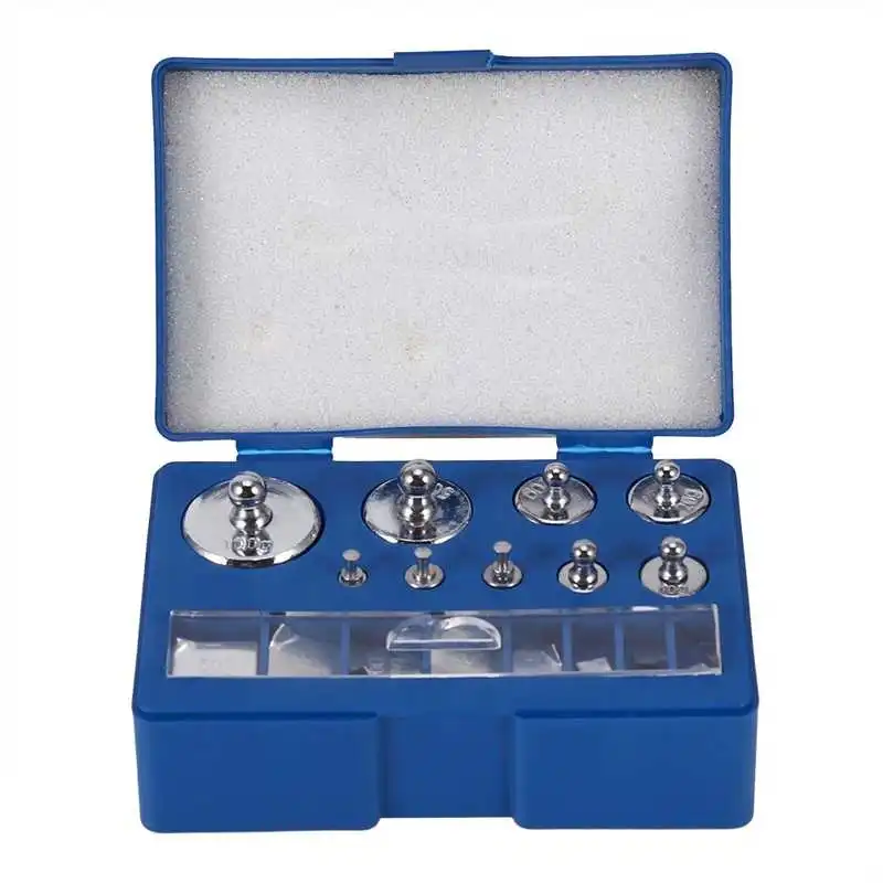 17Pcs 10mg-100g Grams Accurate Calibration Set Plating Scale Weights Set Jewelry Scale Equilibrium Calibration Tool