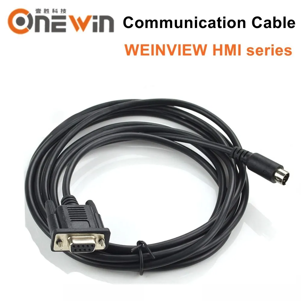 WEINVIEW/WEINTEK TK MT series HMI touch screen connect PLC program cable communication between the PLC and HMI