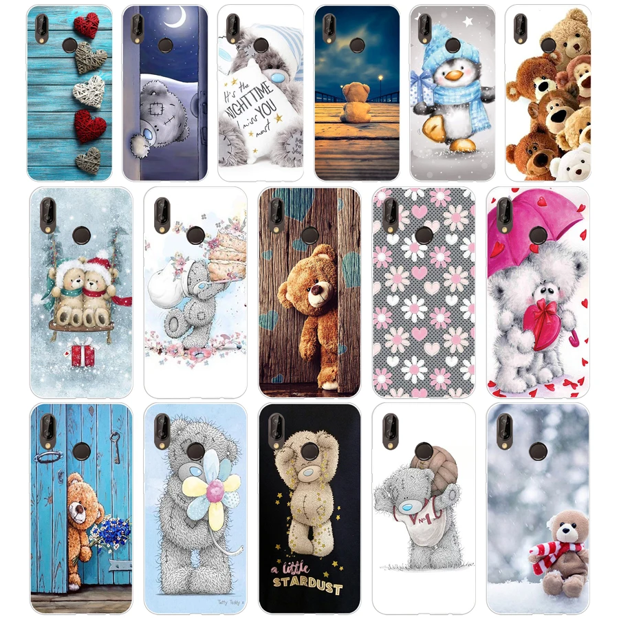 386FG Tatty Teddy Me To You Bear  Soft Silicone Tpu Cover Case for huawei Mate P20 P30 Llte Pro Y6 Y7 2019