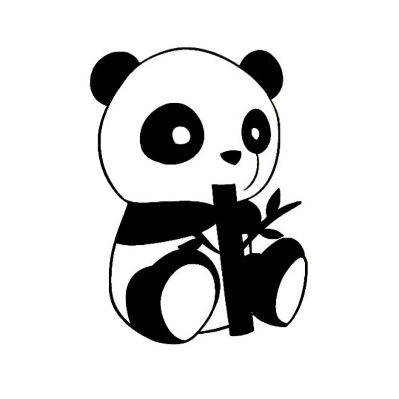 

10.4*14CM Endearing Little Panda Car Stickers Creative Vinyl Car Styling Decal