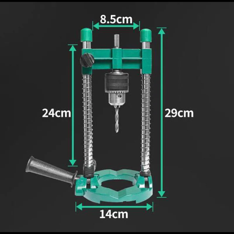 45°-90° Adjustable Angle Drill Guide Attachment with Chuck Drill Stand for Electric Drill Multifunctional Drill Stand