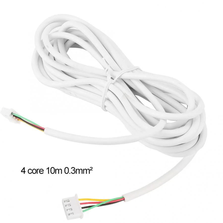 30M Avvr 4*0.3 4 Draad Kabel Voor Video Intercom Kleur Video Deur Telefoon Deurbel Bedrade Intercom Kabel