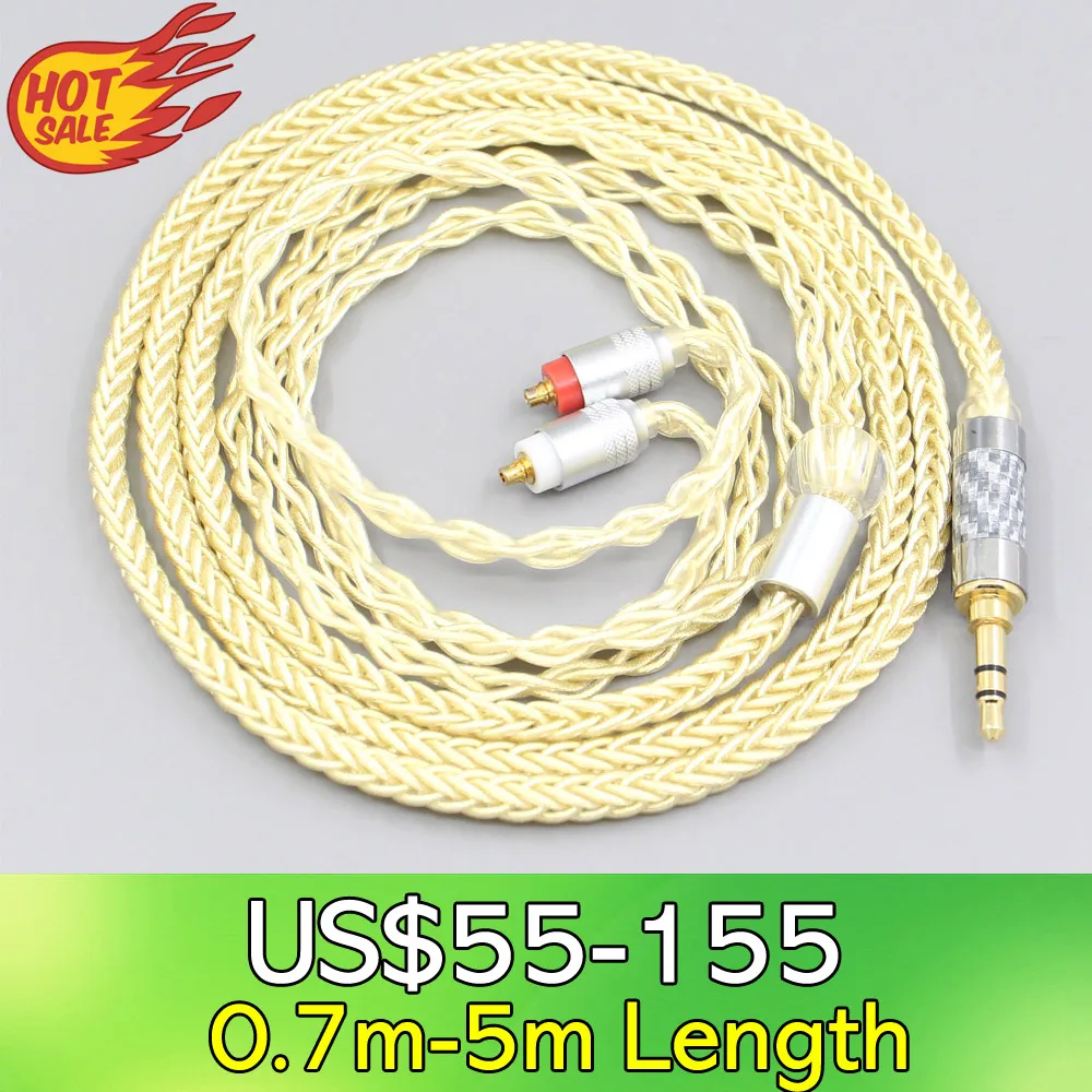 

LN007610 8 Core Gold Plated + Palladium Silver OCC Alloy Cable For Sony IER-M7 IER-M9 IER-Z1R Headset Earphone Headphone