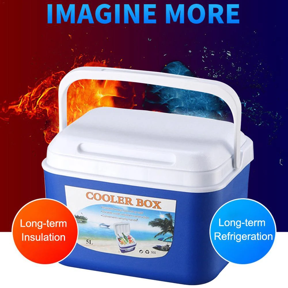 8L 5L Outdoor-Inkubator Tragbare Lebensmittel-Aufbewahrungsbox Auto-Kühlbox Angelbox Mini-Kühlschrank zum Frischhalten beim Camping und Reisen – Detail 4