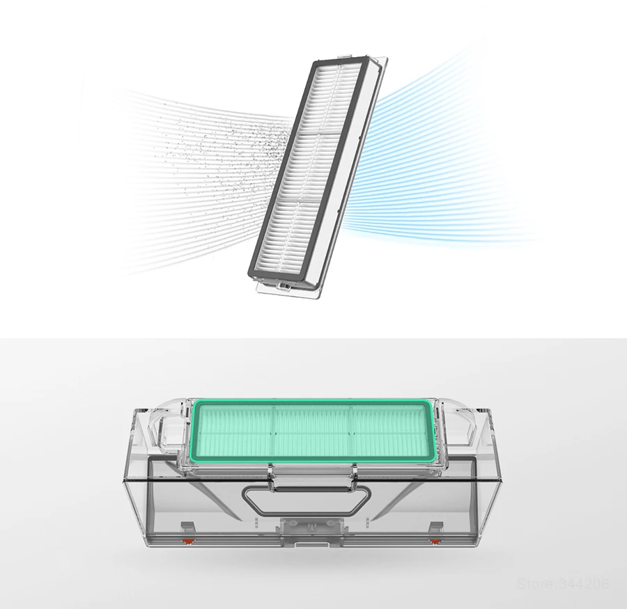 إصلاح ملحق صندوق غبار تصفية ، تنطبق على شاومي stytj01zhm 1C stytj02zhm 1T فراغ كنس روبوت