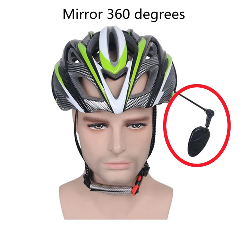 Mirror 360-degree cycling helmet mini rear view observation mirror rotation