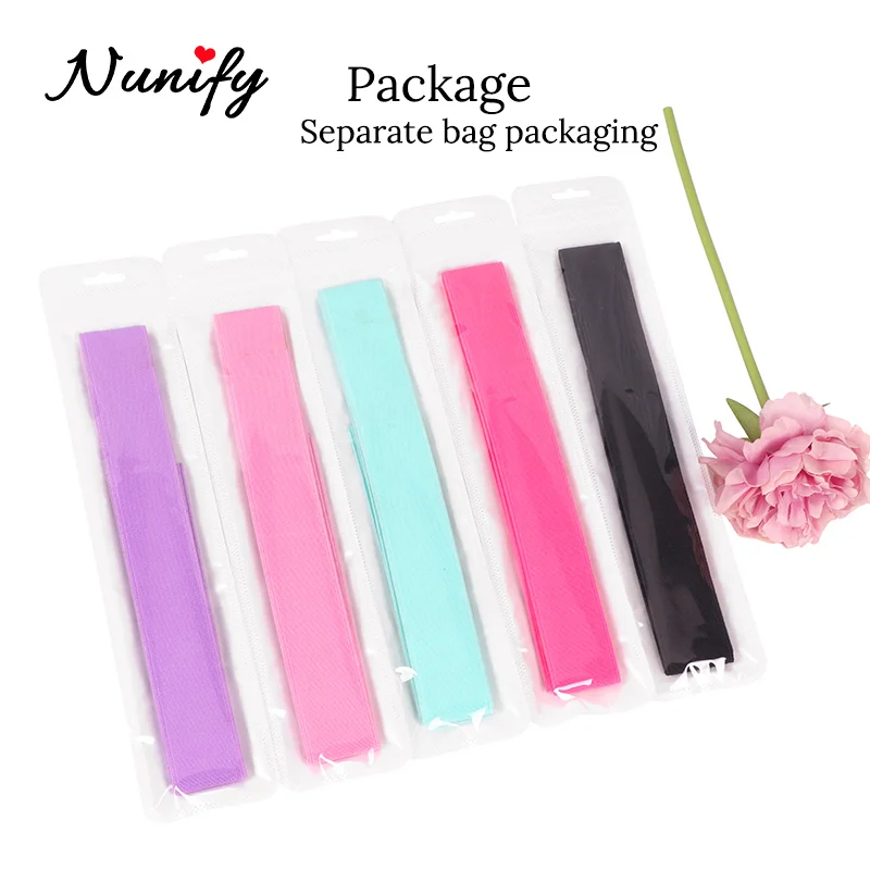 Nunify New Colorful Pink Purple Wig Band 1Pcs Wig Band To Melt Lace Hair Wrap Strip For Edges 3Cm Width Edges Scarf To Lay Edges