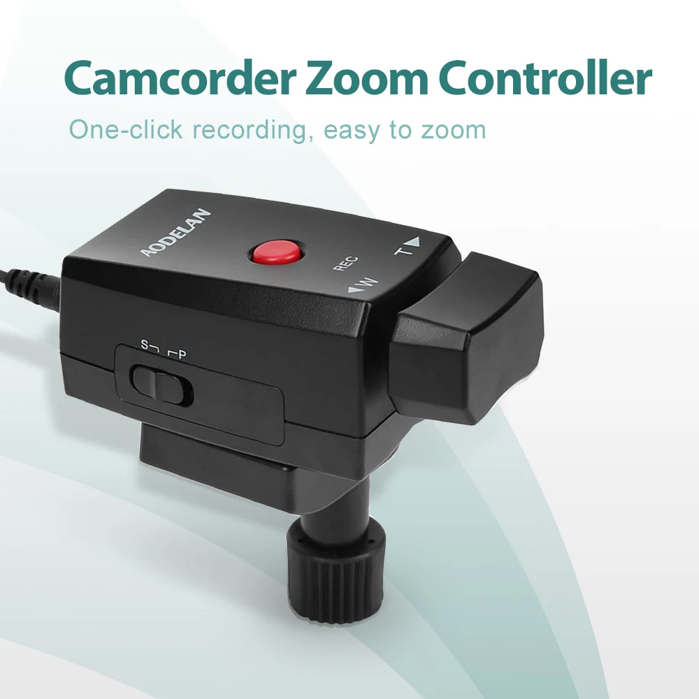 

AODELAN Zoom Control Remote Controller for Camcorder Lanc Terminal Tripod Record Zoom Video for Sony NX5C NX3C 190P 150P 198P