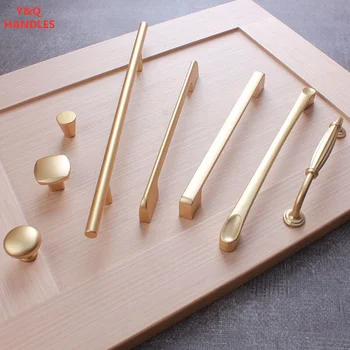 Alternative view of Handles Drawer Cabinet Furniture Kitchen Handles for Cabinet Knob Door Drawer Furniture Kitchen Pearl Golden Simplicity Hardware
