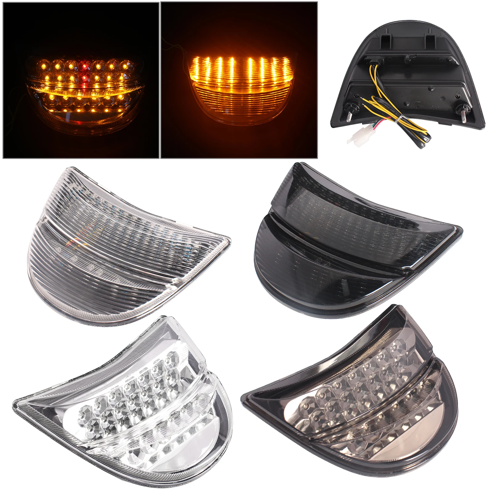 Tail Lights Brake Assembly LED Steering Rear Tail Light Indicator  For Honda CBR954RR 2002-2003 Motorcycle ABS Plastic