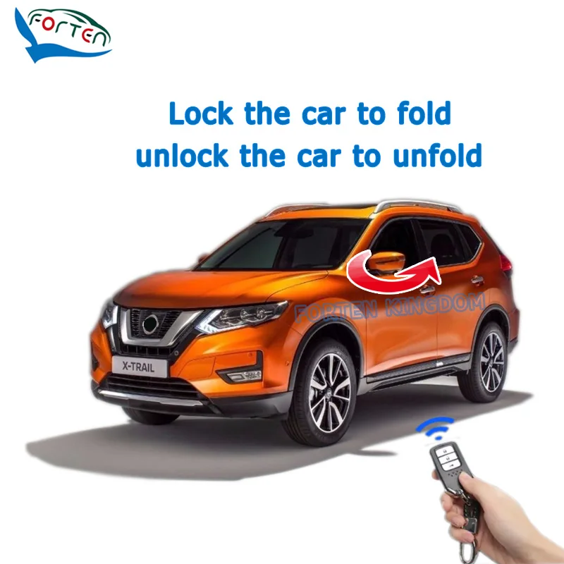 Forten Kingdom Car Auto Window Closer & Open Side Mirror folder Kit For Nissan Xtrail X-Trail T32 2014-2021 / Qashqai 2014-2021