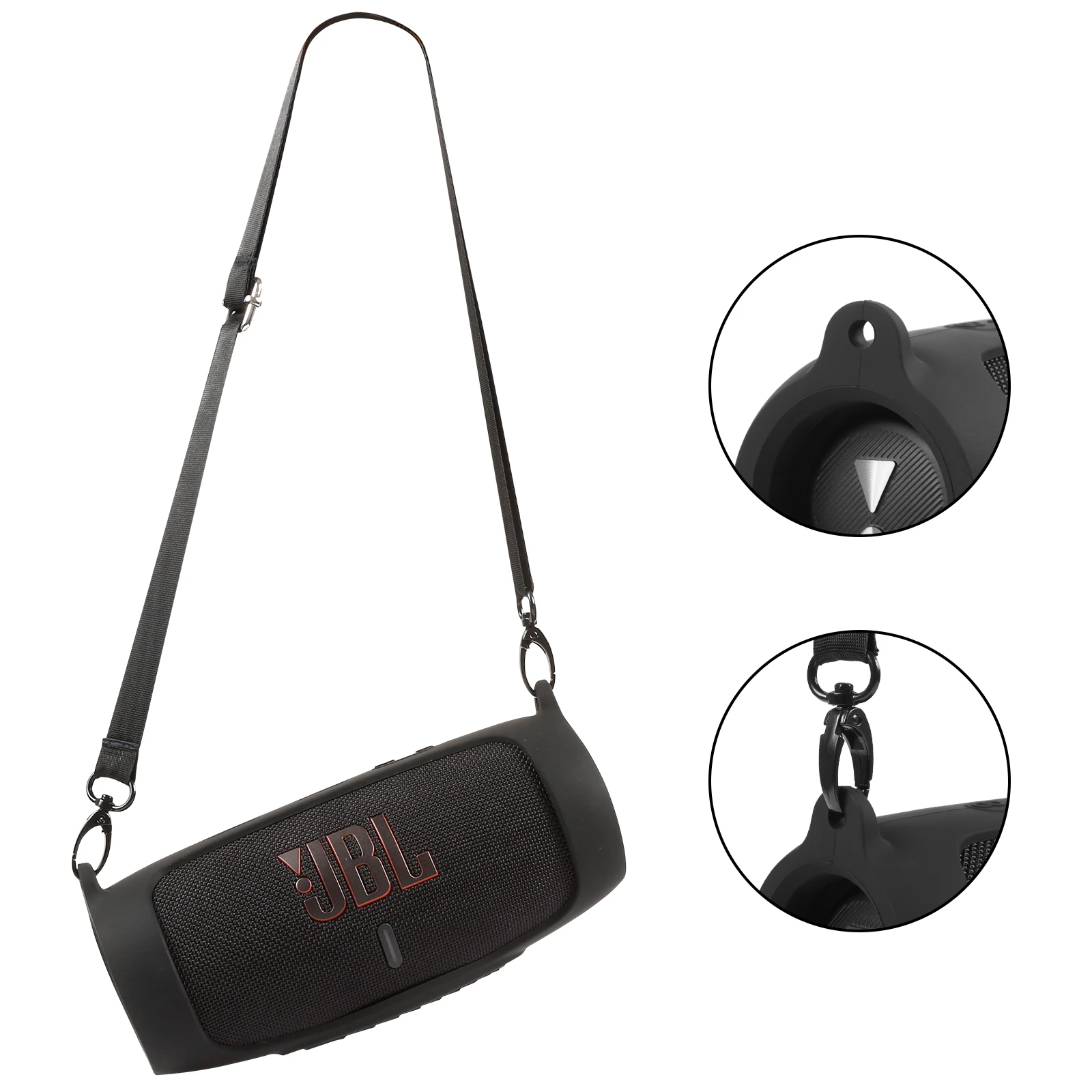 ZOPRORE Neue Bluetooth Lautsprecher Fall Weiche Silikon Abdeckung Haut Mit Strap Karabiner für JBL Ladung 5 Wireless Bluetooth Lautsprecher Tasche