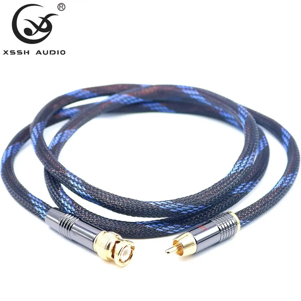 BNC RCA Audio Cords XSSH 8.5mm Diameter Shield 2 Core 2.5mm Copper Plated Silver 40μin Thick Winaxal Interconnect Signal Cable