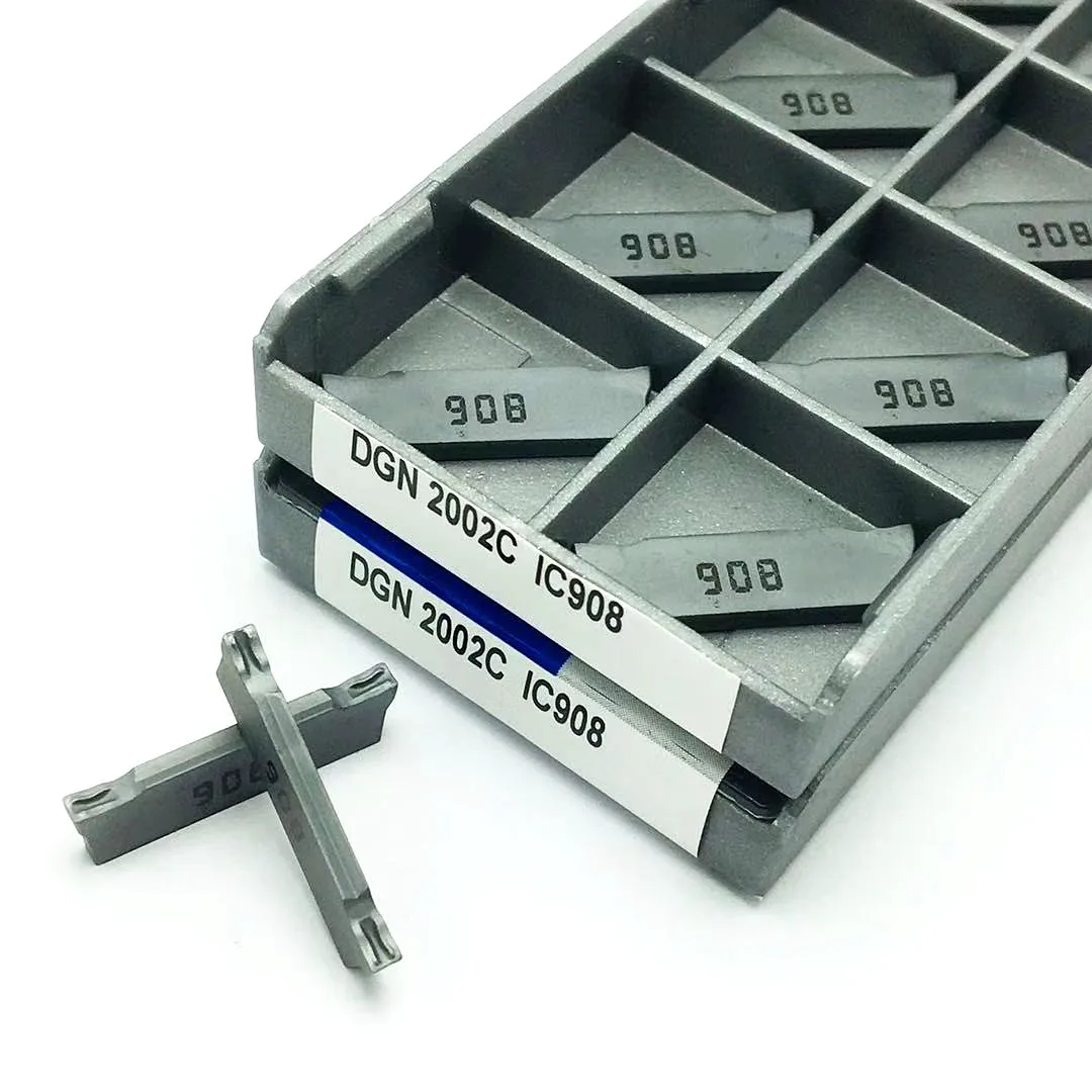 DGN2002C 2002J DGN3003C 3003J IC908 2mm 3mm utensile per scanalatura utensile da taglio per tornio Iscar in metallo duro CNC DGN 3003 inserto per tornitura
