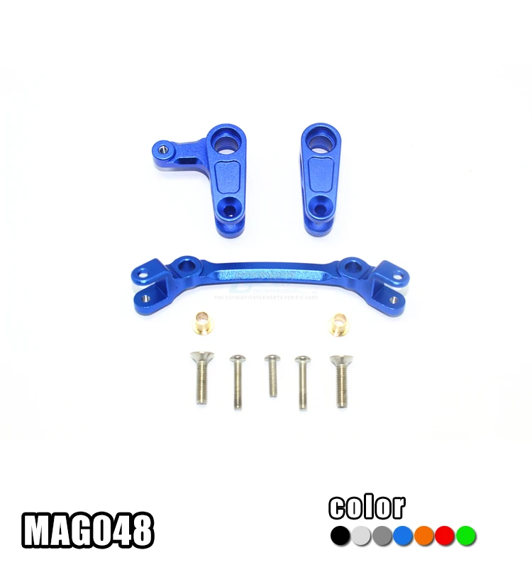 

GPM Aluminum Steering Assembly Set Mag048 for 1/10 Scale Arrma Rc Granite 2WD BLX Mega Monster Truck