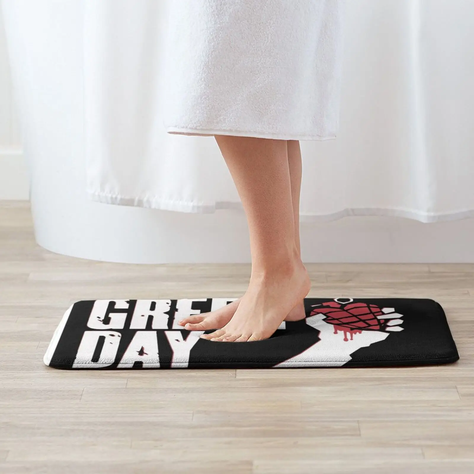 Grenn Ijo Day Soft Cushion Home Carpet Door Mat Car Rug Green Day Music Band