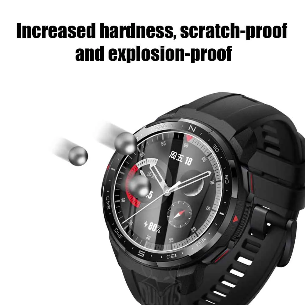 2.5D Tempered Glass Screen Protector For Honor Watch Magic 2 46MM / GS Pro Watch Explosion-proof Anti-Scratch Transparent Film