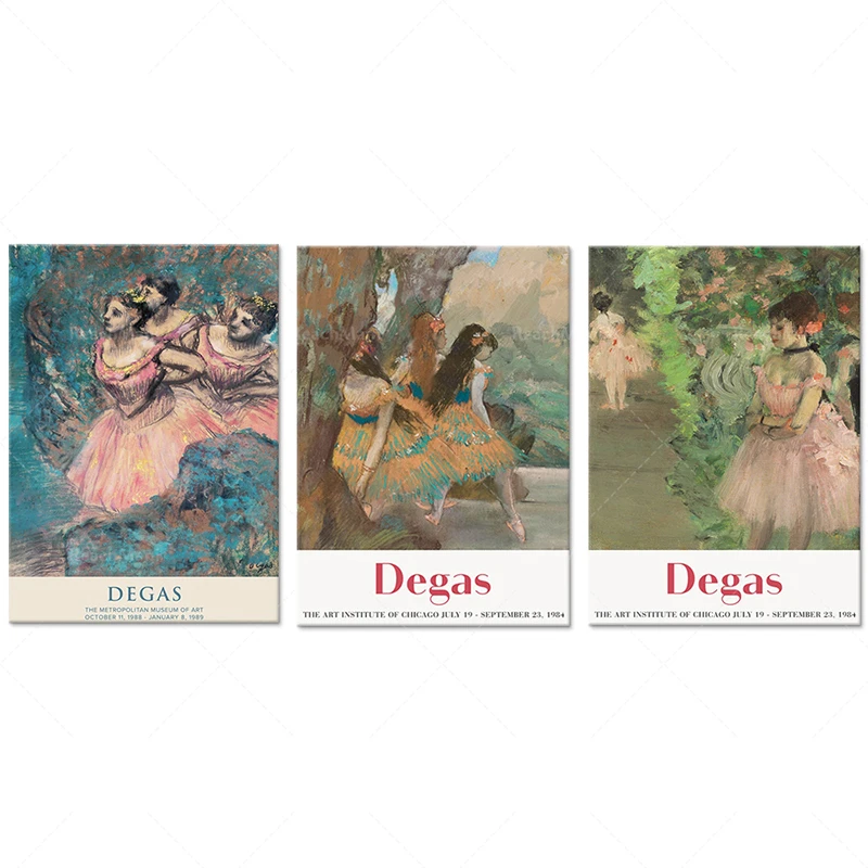 Edgar Degas Art Exhibition Digital Télécharger Ballerina Poster vintage Dance Ballet Print