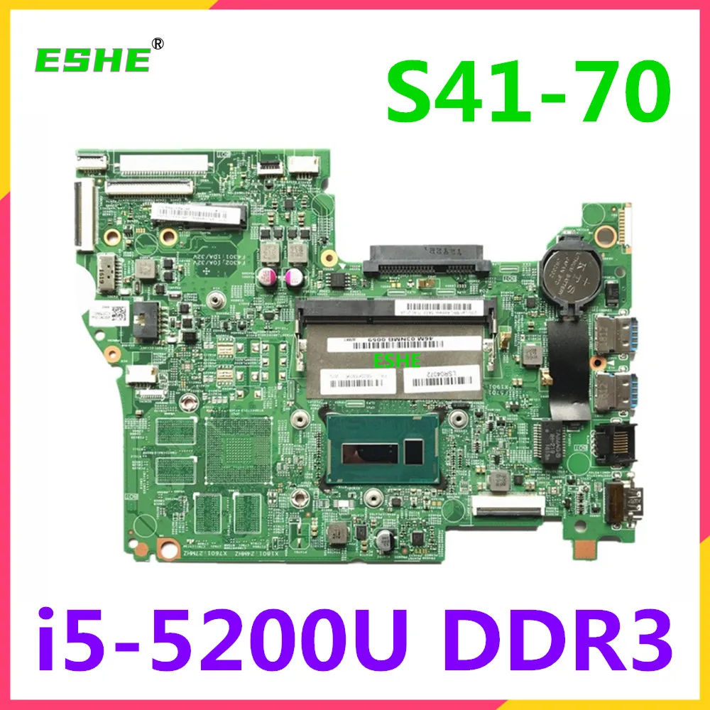 

Original For Lenovo S41-70 U41-70 Laptop Motherboard With I3 I5 I7 CPU 5B20H91095 5B20H91091 14217-1M motherboard DDR3 100% Test