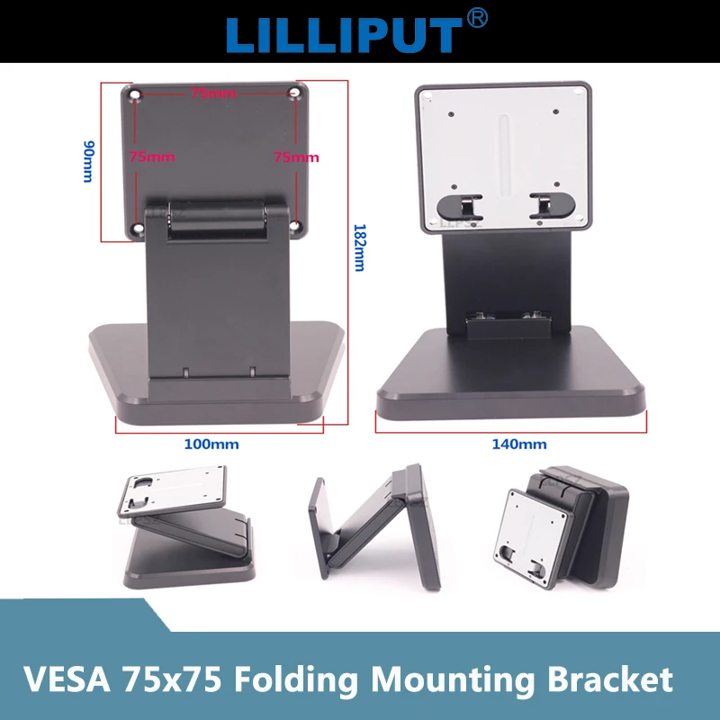 LILLIPUT monitor original accessory VESA folding bracket 7 8 9 10 inch monitor 75mm up down can be folded