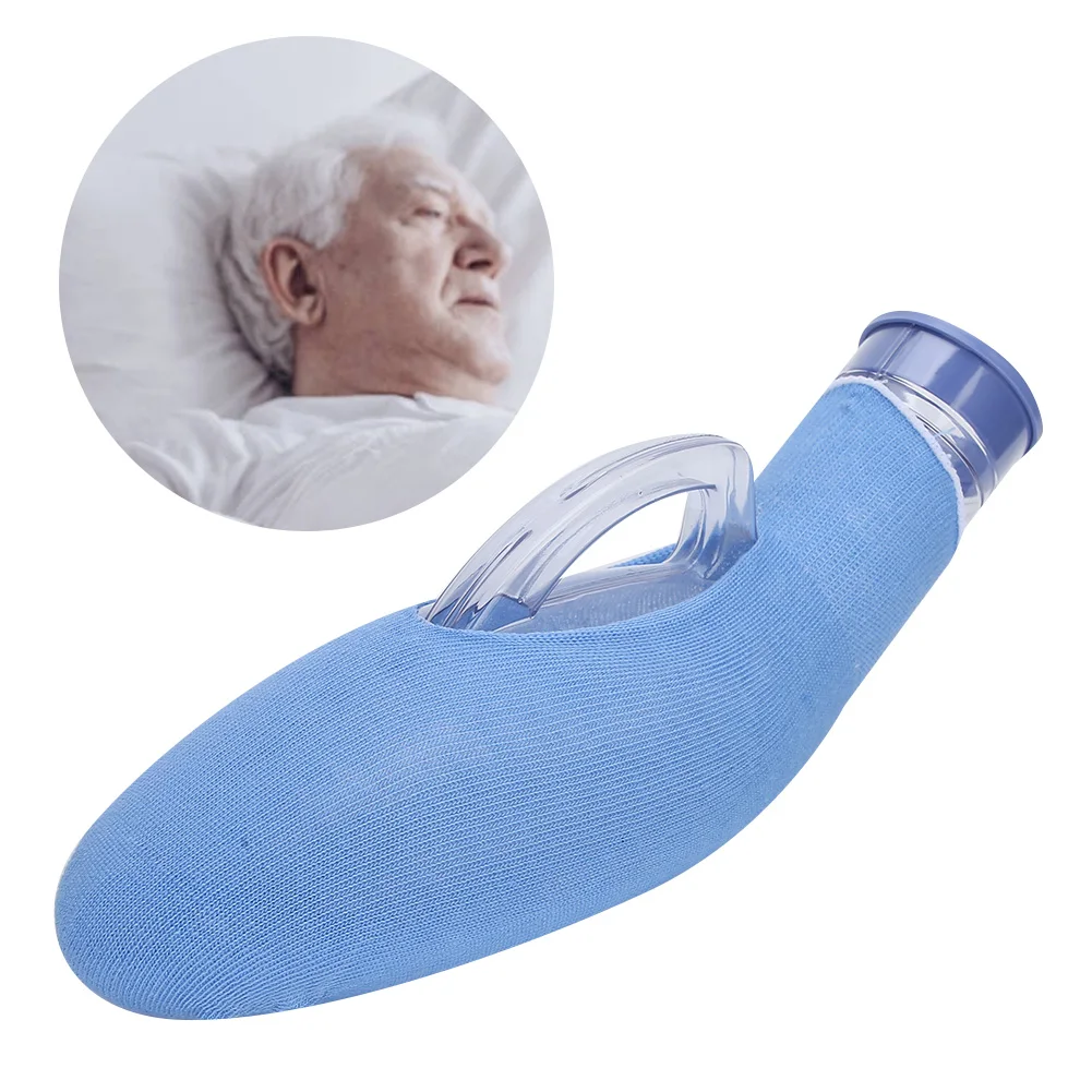 Male Urine Collector Patient Incontinence Urine Collection Funnel Pot Urination Device