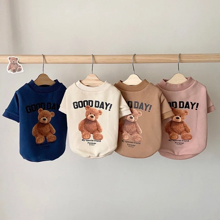 Cute Winter Pet Dog Clothes Warm Dogs Pullover Shirt For Small Medium Dogs Coat Chihuahua Bichon Clothing French Bulldog
