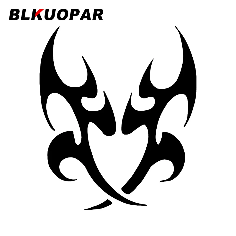 BLKUOPAR for Tribal Flame Car Stickers Waterproof Fashionable Decals Scratch-Proof Refrigerator Motorcycle Decor Car Goods