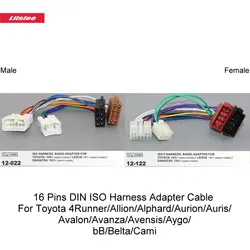 Car Radio Power Cable Adapter For TOYOTA 4Runner/Allion/Alphard/Aurion/Auris/Avalon/Avanza/Avensis/Aygo/bB/Belta/Cami