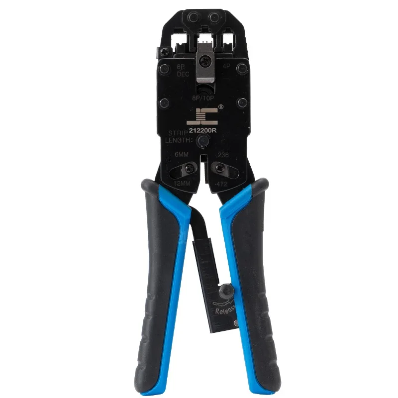 50pcs 10P10C RJ48 RJ50 Connector 10P Network Cable Connector Crimping pliers