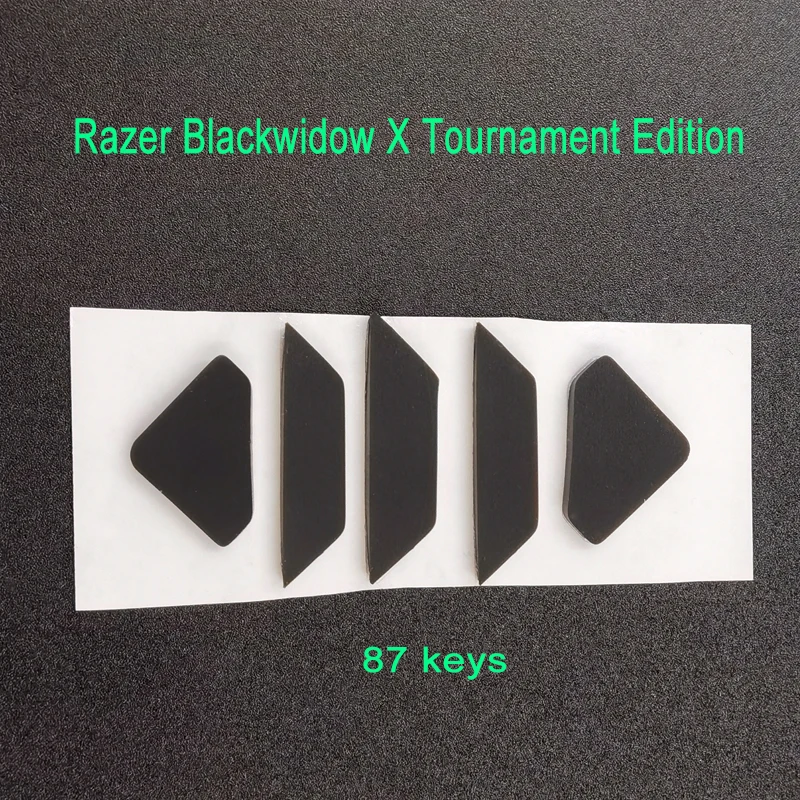 1Set Toetsenbord Foot Pads Voor Razer Blackwidow Chroma Essentiële X Toernooi Editie Te 2014 2019 104 87 Key Siliconen voeten Matten