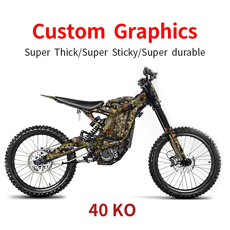 

For SURRON Custom Stickers Light Bee X Electric Off-road Bike Dirtbike Decorative Self-adhesive Moisture-proof Thick SUR-RON