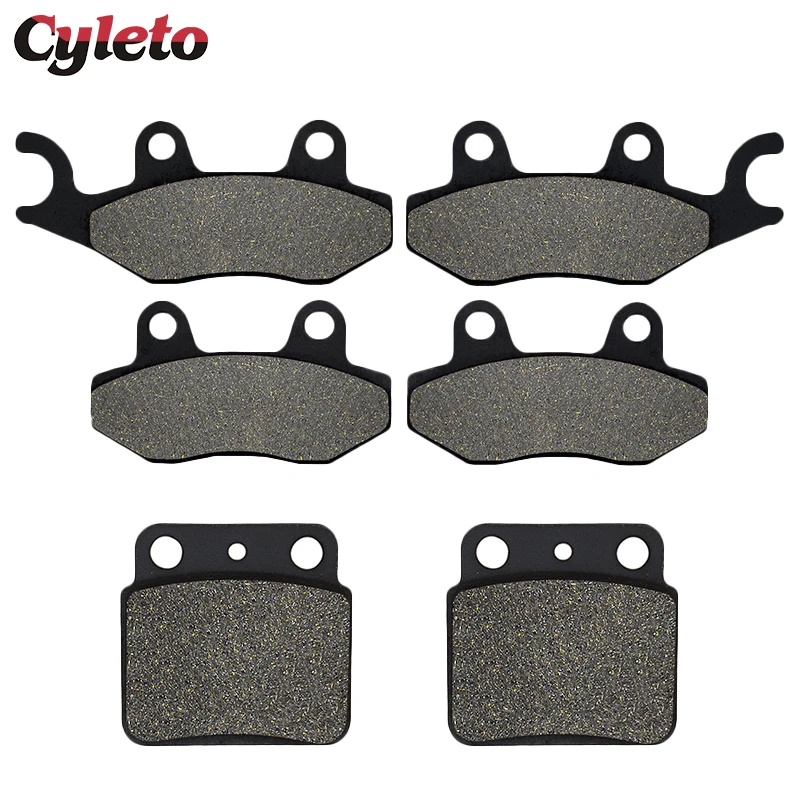 Cyleto Motorcycle Front and Rear Brake Pads for Suzuki LTR450 LTR 450 K6 K7 K8 K9 L0 L1 2006 2007 2008 2009 2010 2011 2012