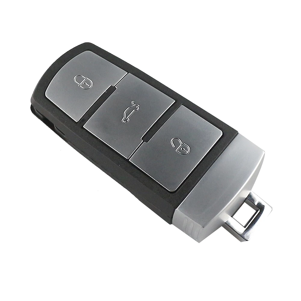 YIQIXIN Replacement Smart Card Cover With Small Key Blade For Volkswagen VW Passat CC B6 B7 B7L 3C R36 Maogotan B5 No Logo