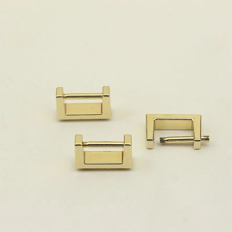 

5pc 18mm Metal Square D Ring Bag Side Clip Buckles Screw Handbag Chain Hang Buckle DIY Hardware Parts Strap Clasp Accessories